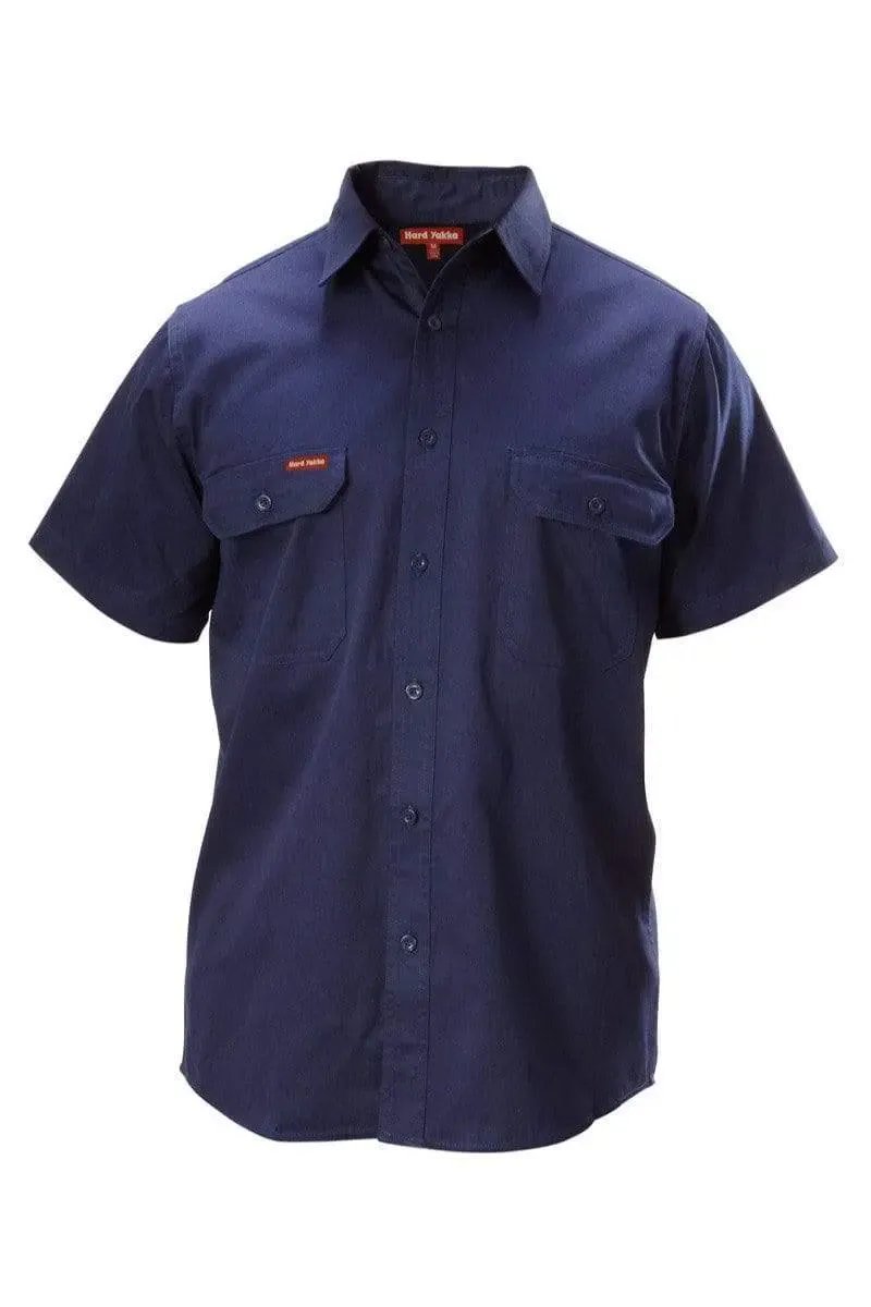 Hard Yakka Short Sleeve Cotton Drill Work Shirt Y07510